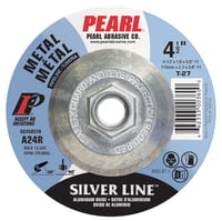 Depressed Center Silver Line Aluminum Oxide,Type 27 - 5 X 1/4 X 7/8