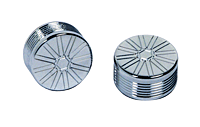 15 PC BAG CHROME CAP FOR 1/4 SHCS WHEEL SPOKE