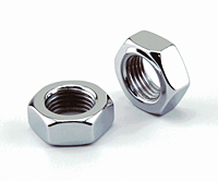 10 PC BAG CHROME 3/8-16 JAM NUT