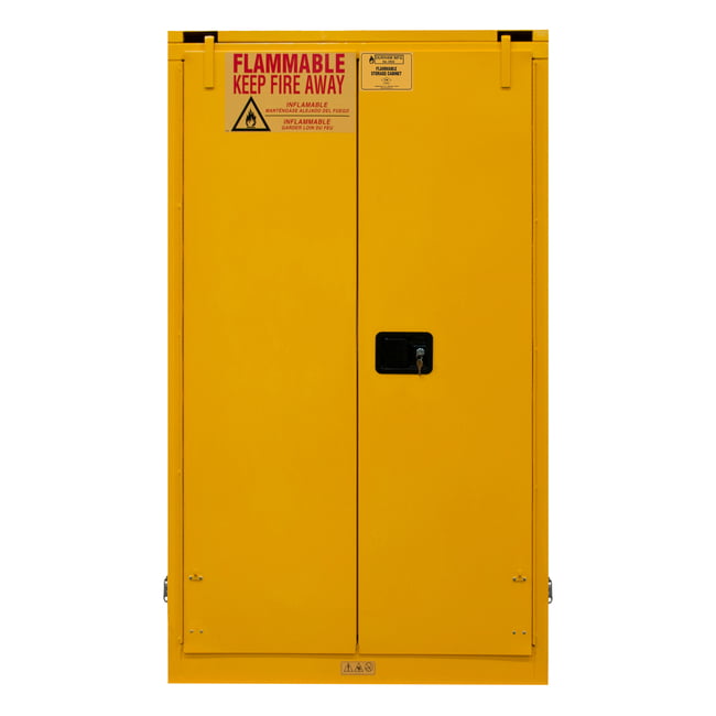 Flammable Storage, 60 Gallon, Self Close, Yellow