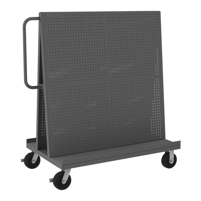 A-Frame Truck, Pegboard Panels, Gray, 30 x 54-1/2 x 57