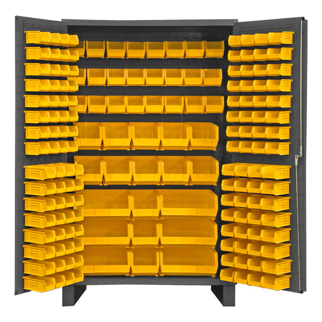 Cabinet, 14 Gauge, 171 Yellow Bins