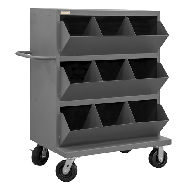 Mobile Bin, Heavy Duty, 9 Openings