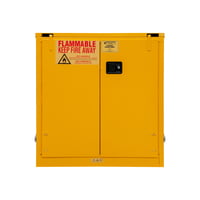 Safety Storage Flammable Storage, 30 Gallon, Self Close, Yellow