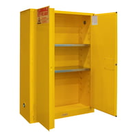 Safety Storage Flammable Storage, 45 Gallon, Manual, Yellow