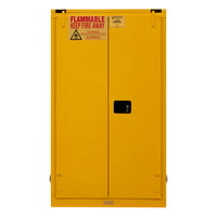 Safety Storage Flammable Storage, 60 Gallon, Self Close, Yellow