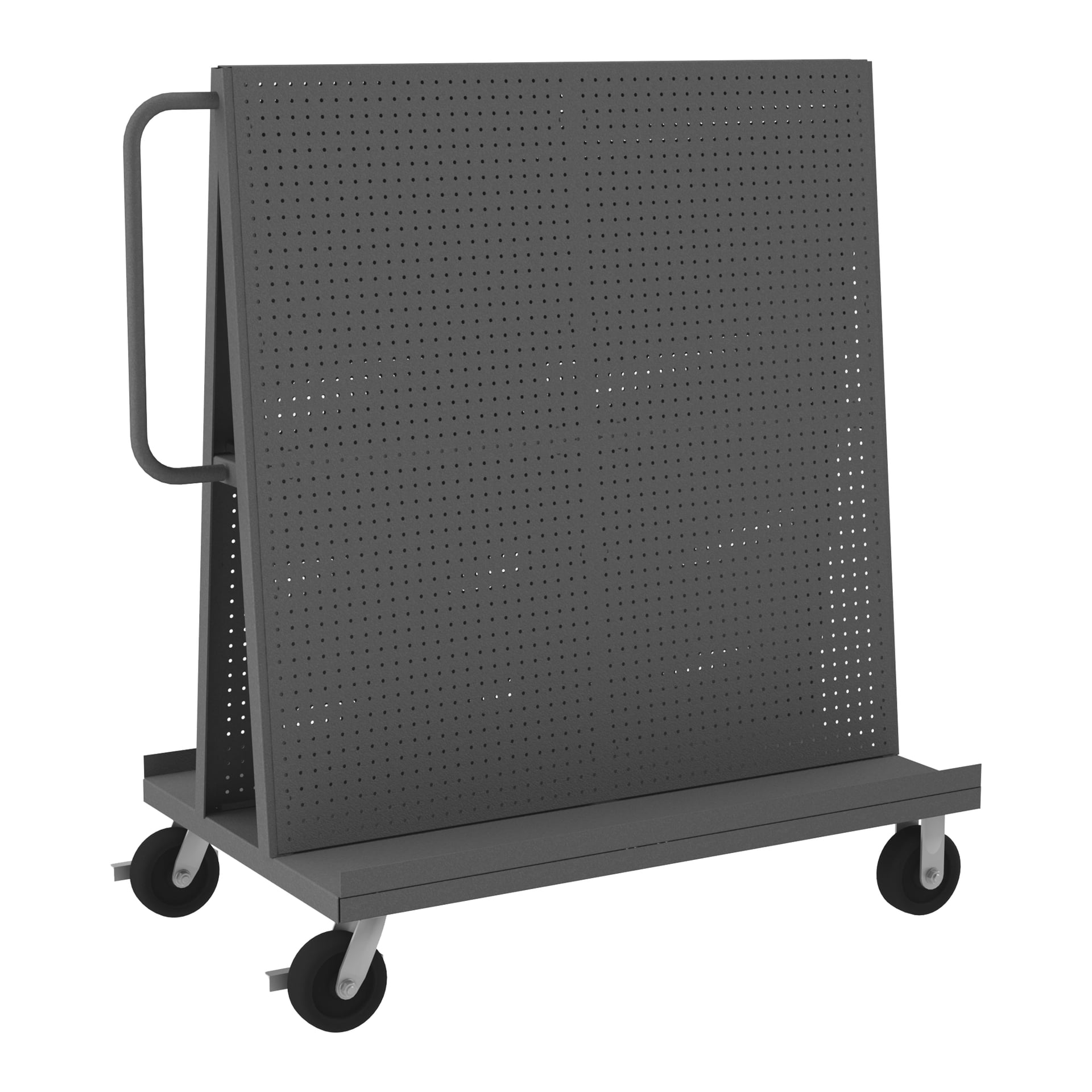 AFrame Truck, Pegboard Panels, Gray, 30 x 541/2 x 57