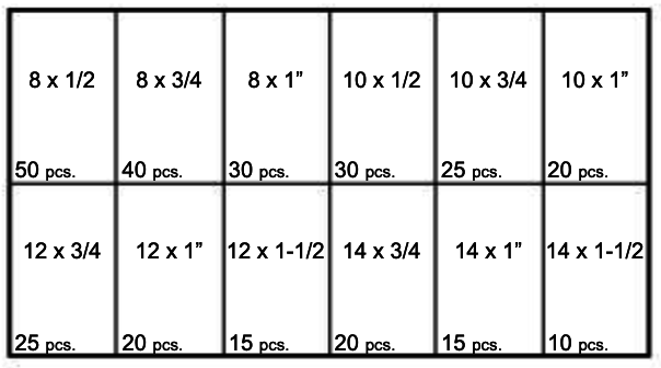 184670 PHILLIPS FLAT HEAD WOOD SCREWS