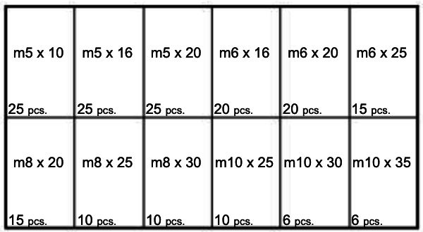 184725 SOCKET HEAD CAP SCREWS