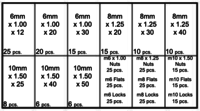 HEX HEAD CAP SCREWS 6MM, 8MM, & 10MM