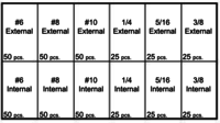 INTERNAL & EXTERNAL LOCK WASHERS