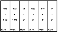 COTTER PINS - EXTENDED PRONGS