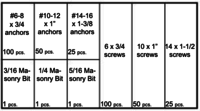 CONICAL PLASTIC ANCHORS & SCREWS