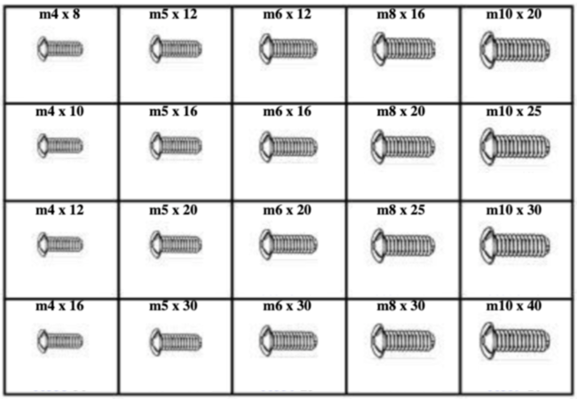 METRIC BUTTON SOCKET CAP SCREWS