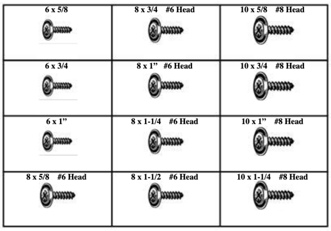 PHILLIPS OVAL HEAD SEMS SCREWS