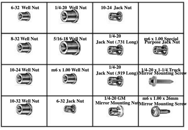 16 ITEMS 162 PIECES ASST NUTS WELL JACK