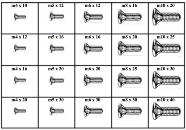 METRIC SOCKET FLAT HEAD CAP SCREWS