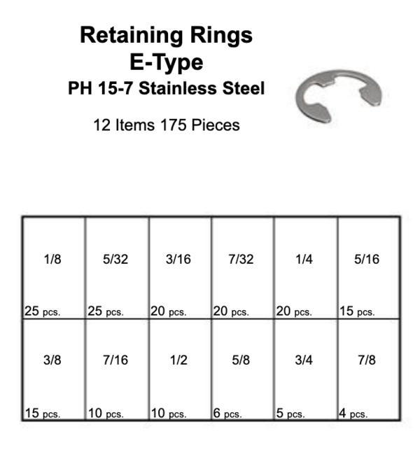 RETAINING RINGS E-TYPE