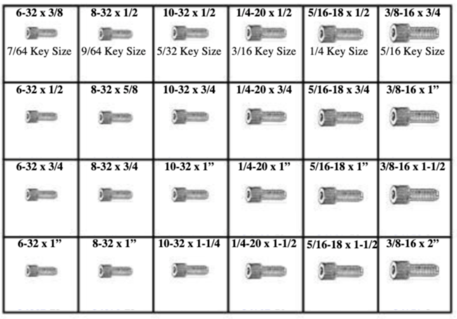 185081 SOCKET HEAD CAP SCREWS