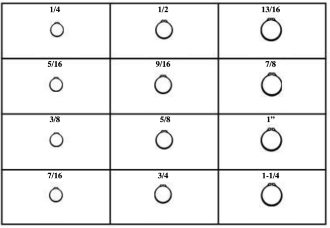 185087 EXTERNAL RETAINING RINGS