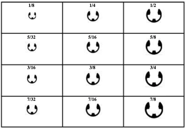 185088 "E" TYPE RETAINING RINGS