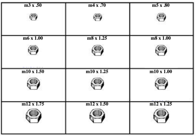 METRIC HEX NUTS