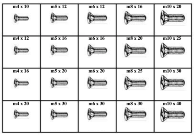 METRIC FLAT SOCKET CAP SCREWS