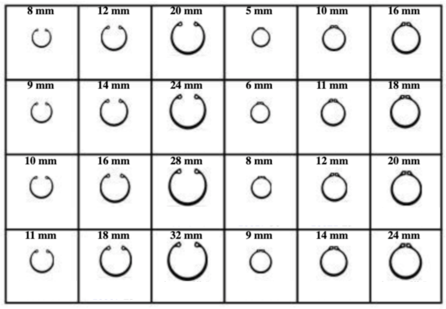 METRIC RETAINING RINGS