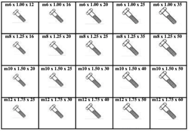 185145 METRIC HEX HEAD CAP SCREWS