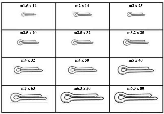 185153 METRIC COTTER PINS