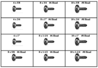 PHILLIPS OVAL HEAD SEMS SCREWS