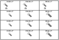 185079 CARRIAGE BOLTS WITH NUTS