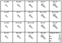 185102 HEX WASHER HEAD DRILL & TAP SCREWS