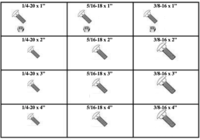 185106 CARRIAGE BOLTS WITH NUTS