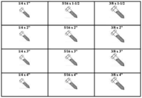 185107 HEX HEAD LAG BOLTS