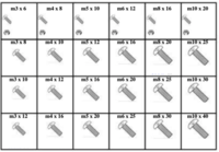 METRIC PHILLIPS PAN HEAD SHEET METAL SCREWS W/ NUTS