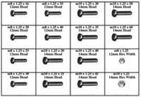 185148 J.I.S. METRIC CAP SCREWS W/ NUTS