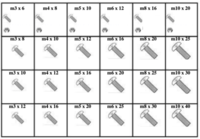 METRIC PHILLIPS PAN HEAD MACHINE SCREWS W/ NUTS