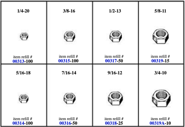 184912 FINISHED HEX NUTS