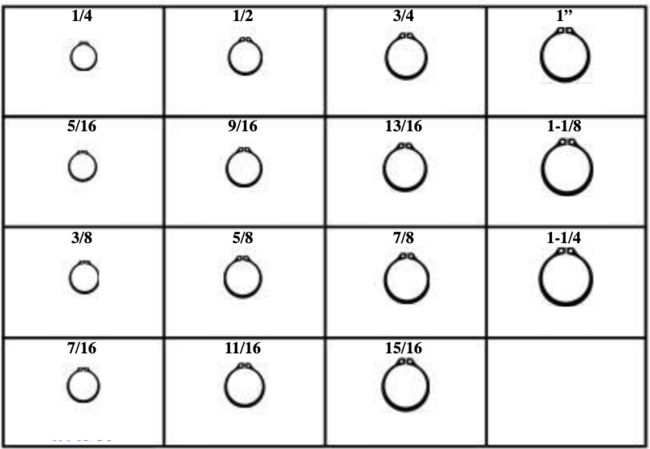 EXTERNAL RETAINING RINGS