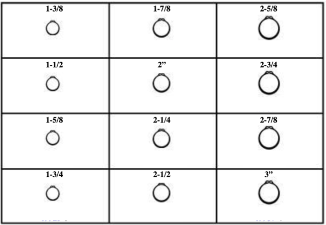 EXTERNAL RETAINING RINGS - LARGE SIZES