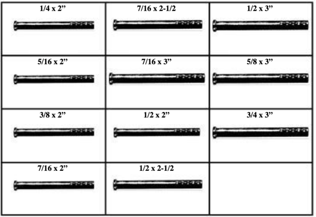 184960 CLEVIS PINS