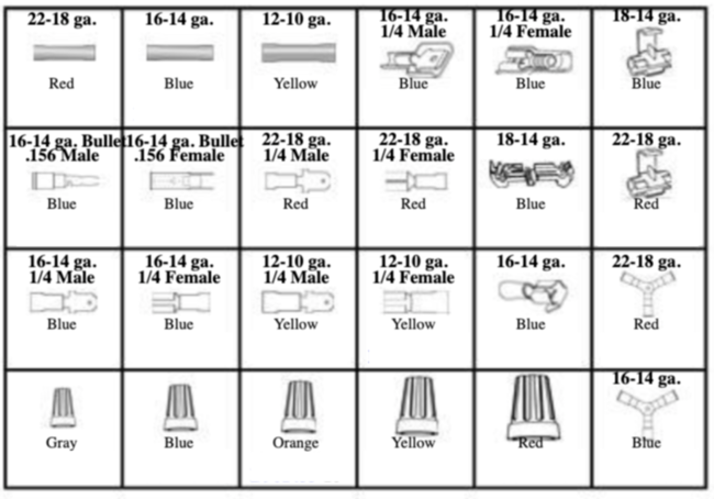 185005 VINYL INSULATED WIRE TERMINALS