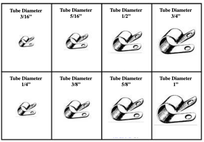 185062 TUBING CLAMPS