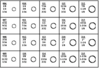 184951 "O" RINGS