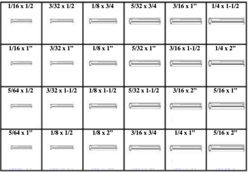 PINS SPRING ROLL 24 ITEMS 775 PCS ASST