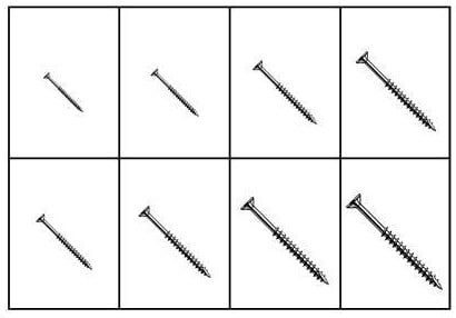 SQUARE DRIVE DECKING SCREWS