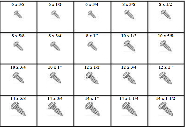 184799 PHILLIPS PAN HEAD SHEET METAL SCREWS