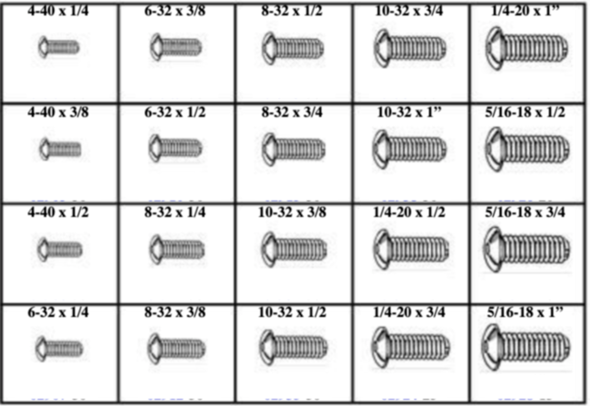 184834 SOCKET BUTTON HEAD CAP SCREWS