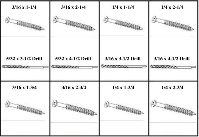 184838 Tapcon™ Concrete Anchors